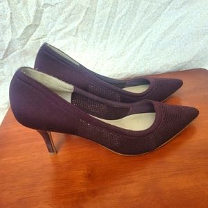 ❤️ Charles by Charles David | Wine Fabric Heels, Sz. 10